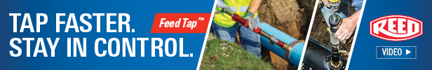 REED Pipe Tools advertisement - Guillotine Pipe Cutters, learn more
