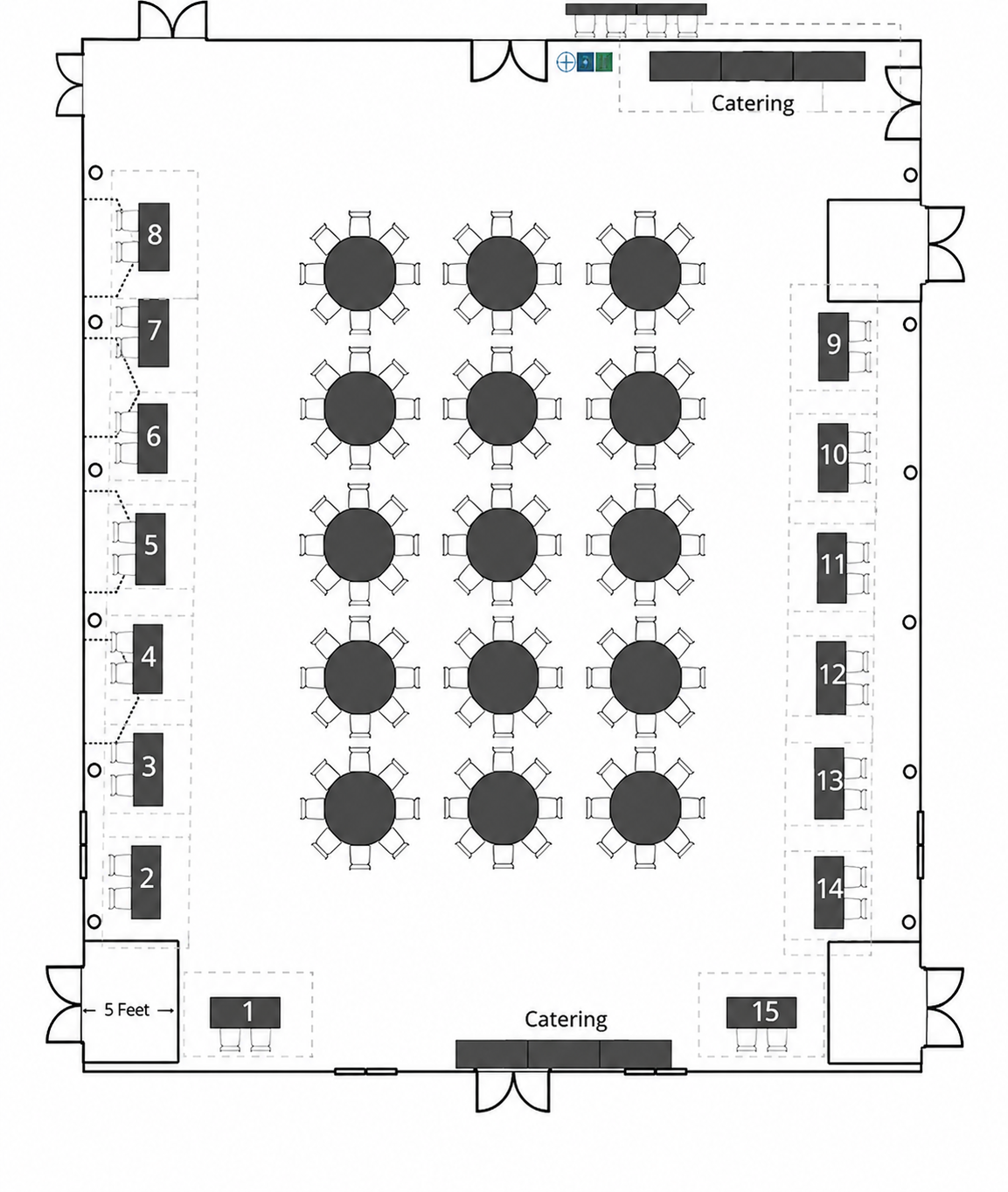 Map of KDCC trade show floor