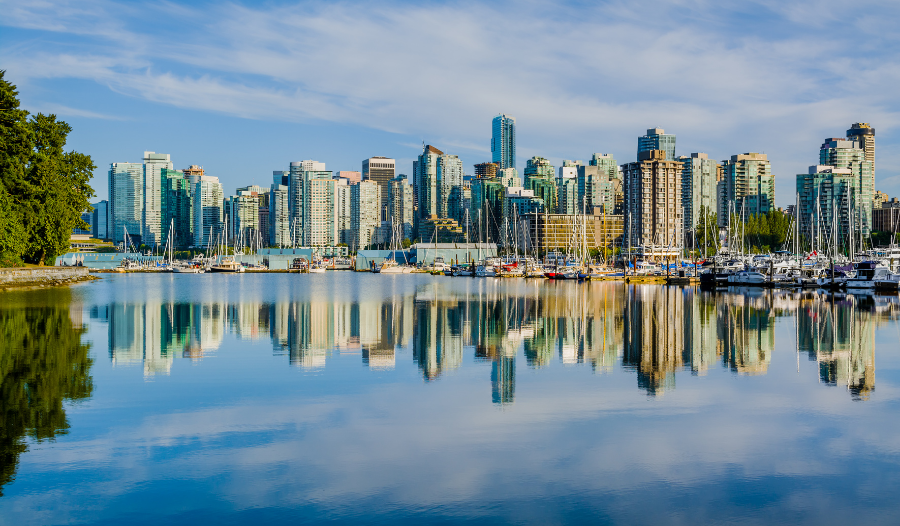View of downtown Vancouver, Canada